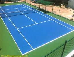 Thi Công Sơn Sàn Sân Tennis